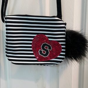 Justice purse monogram S Valentine’s Day NWOT